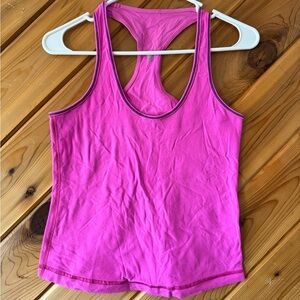 Pink Lululemon Racerback Workout Tank